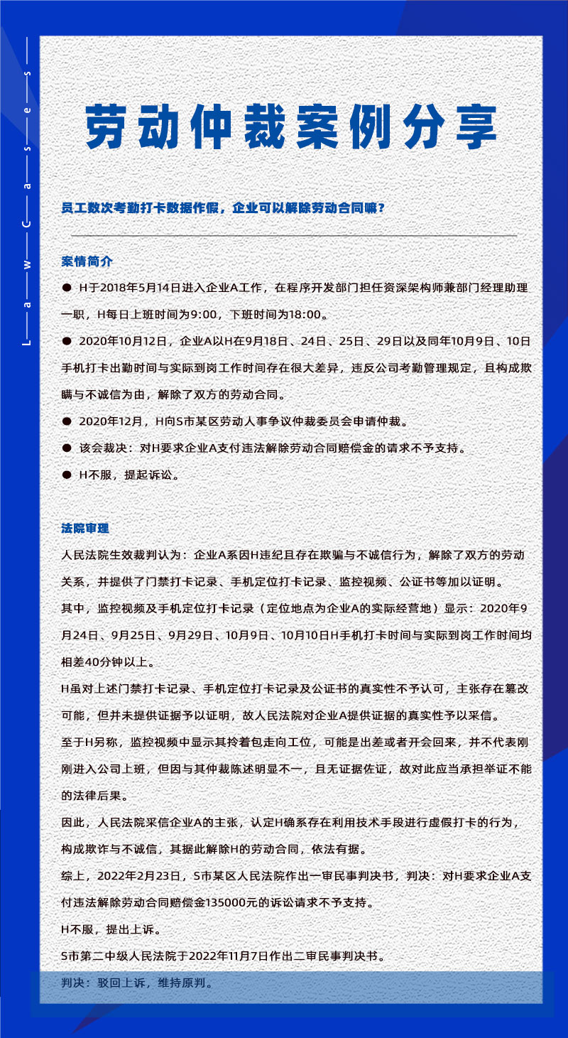 万古科技eHR系统相关劳动仲裁案件分享20231110