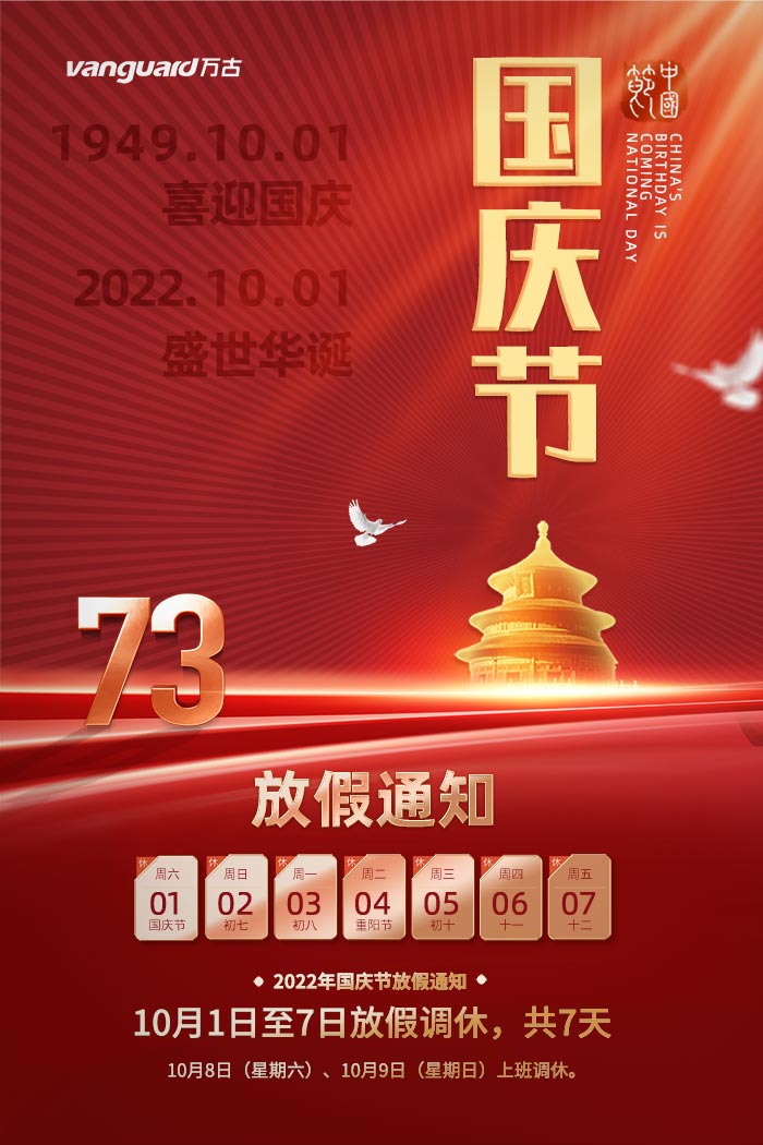 万古科技祝人力资源管理系统用户国庆节快乐